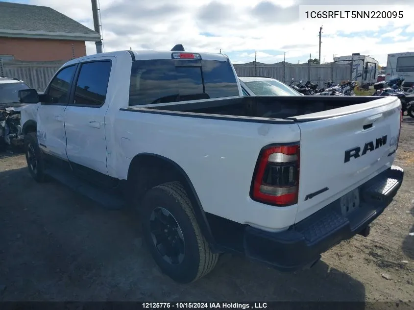 2022 Ram 1500 Rebel VIN: 1C6SRFLT5NN220095 Lot: 12125775