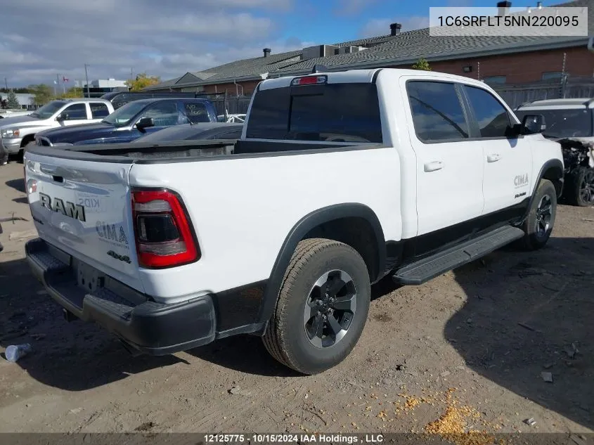 2022 Ram 1500 Rebel VIN: 1C6SRFLT5NN220095 Lot: 12125775