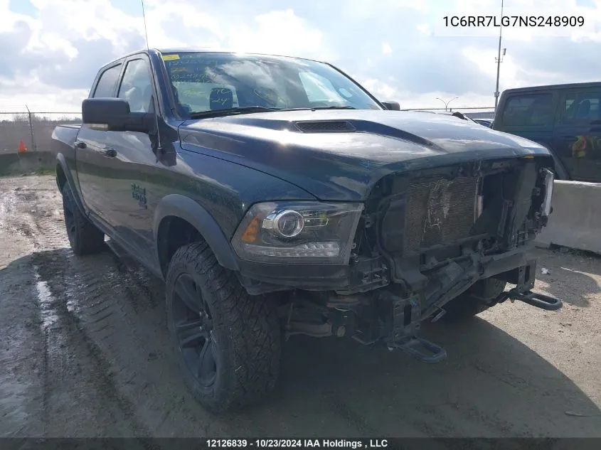 2022 Ram 1500 Classic Slt VIN: 1C6RR7LG7NS248909 Lot: 12126839