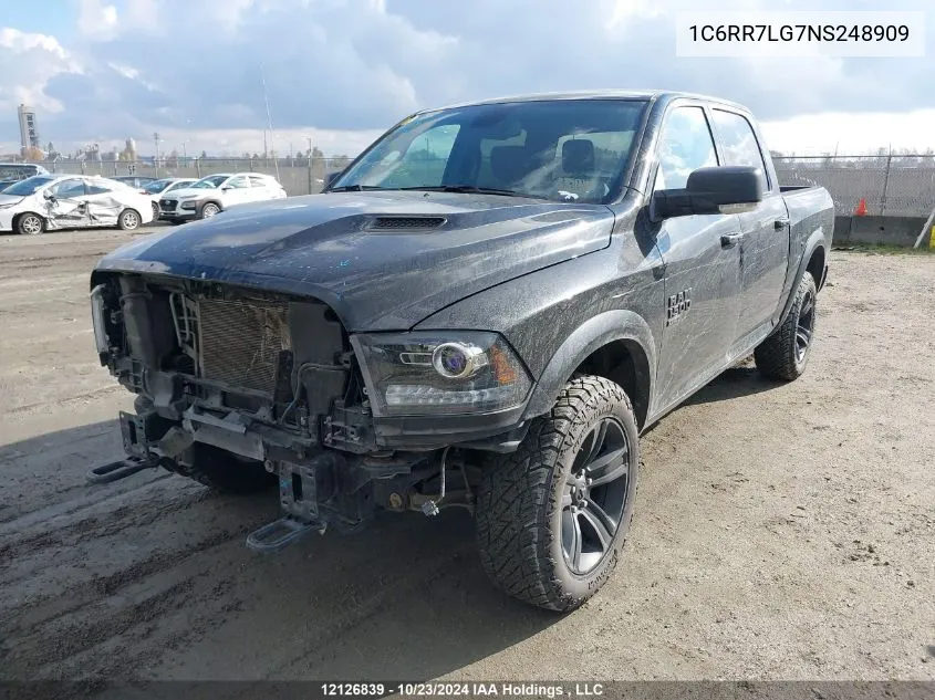 2022 Ram 1500 Classic Slt VIN: 1C6RR7LG7NS248909 Lot: 12126839