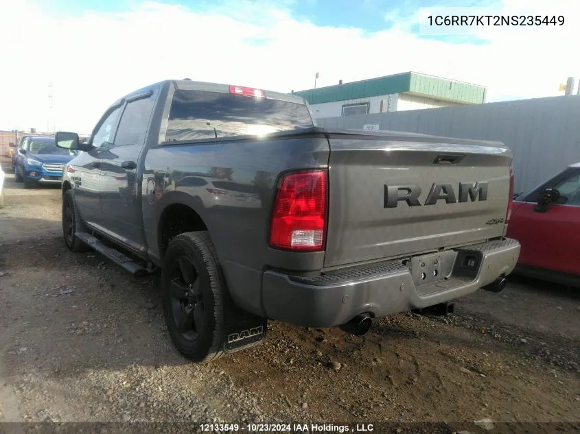 2022 Ram 1500 Classic Tradesman VIN: 1C6RR7KT2NS235449 Lot: 12133549