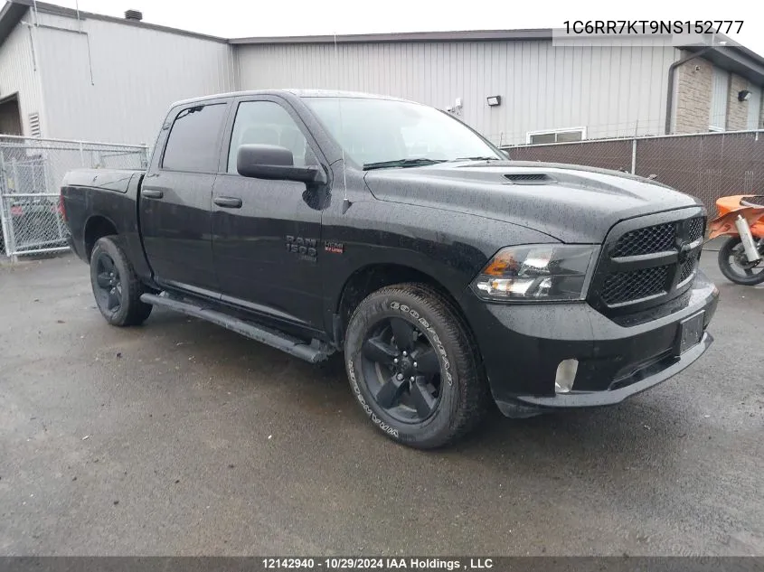 2022 Ram 1500 Classic Tradesman VIN: 1C6RR7KT9NS152777 Lot: 12142940