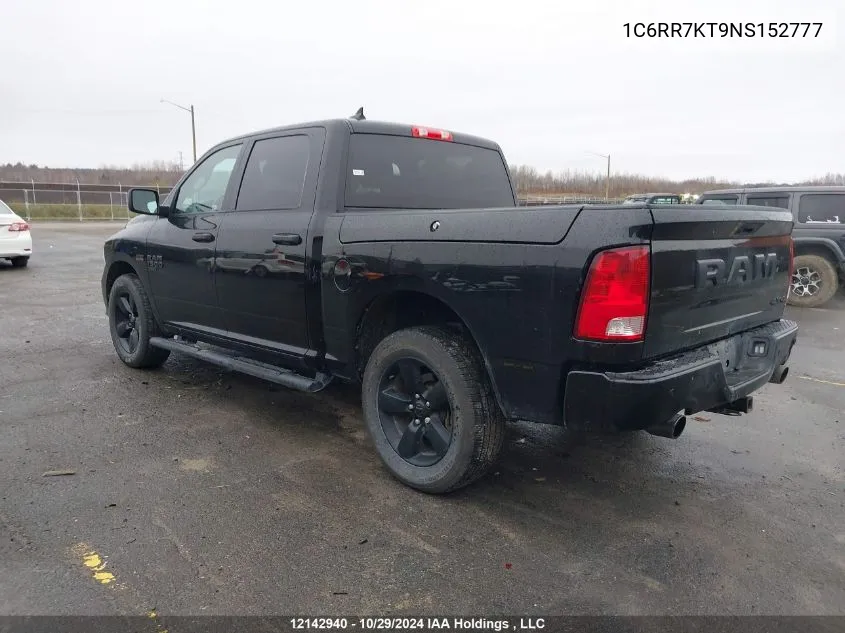 2022 Ram 1500 Classic Tradesman VIN: 1C6RR7KT9NS152777 Lot: 12142940