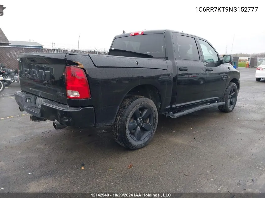 2022 Ram 1500 Classic Tradesman VIN: 1C6RR7KT9NS152777 Lot: 12142940