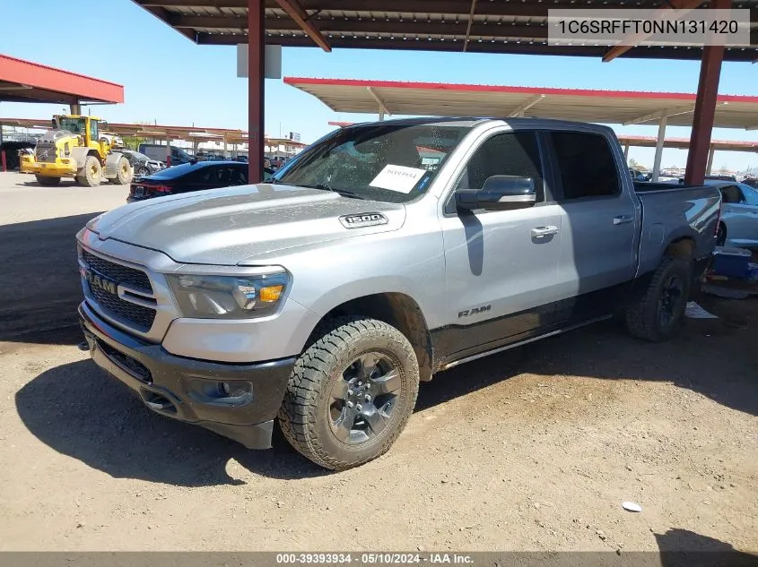 2022 Ram 1500 Big Horn 4X4 5'7 Box VIN: 1C6SRFFT0NN131420 Lot: 39393934