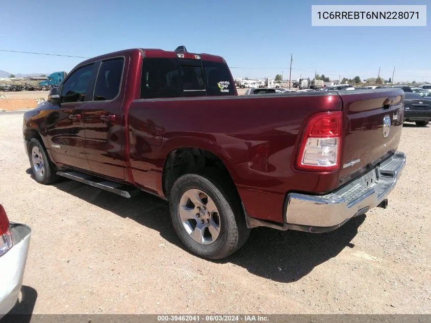 1C6RREBT6NN228071 2022 Ram 1500 Lone Star Quad Cab 4X2 6'4 Box