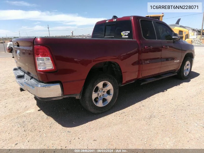 1C6RREBT6NN228071 2022 Ram 1500 Lone Star Quad Cab 4X2 6'4 Box