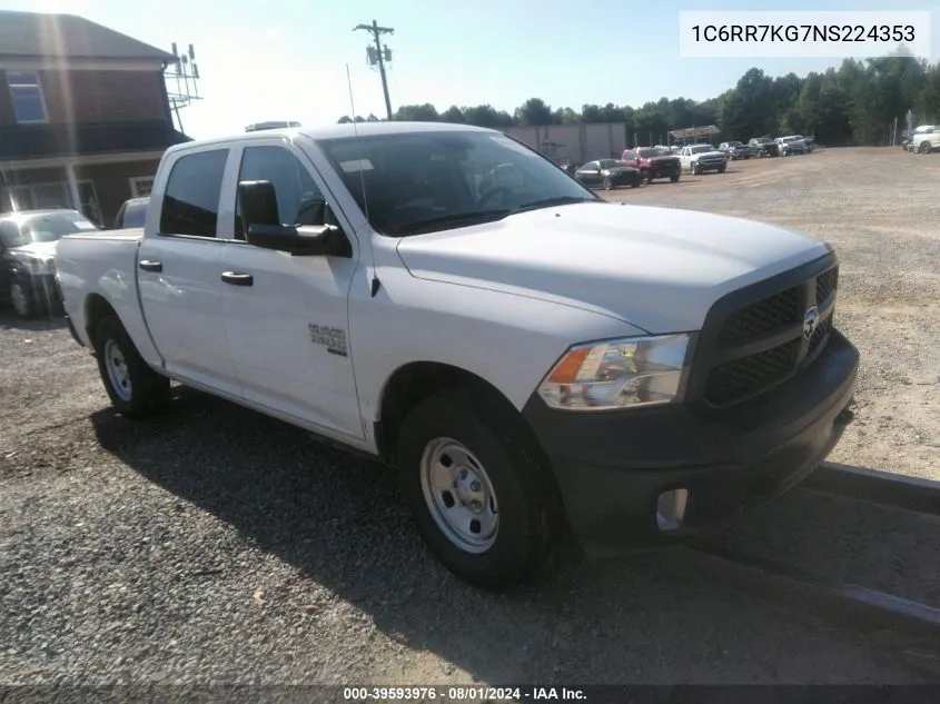 2022 Ram 1500 Classic Tradesman 4X4 5'7 Box VIN: 1C6RR7KG7NS224353 Lot: 39593976