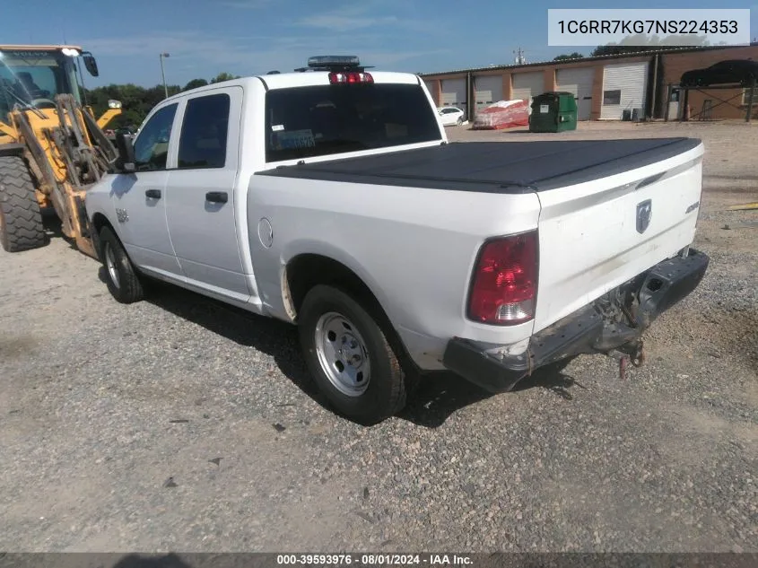 2022 Ram 1500 Classic Tradesman 4X4 5'7 Box VIN: 1C6RR7KG7NS224353 Lot: 39593976