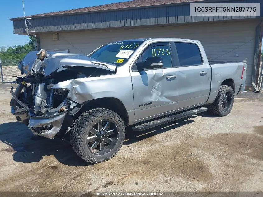 2022 Ram 1500 Big Horn 4X4 5'7 Box VIN: 1C6SRFFT5NN287775 Lot: 39711723