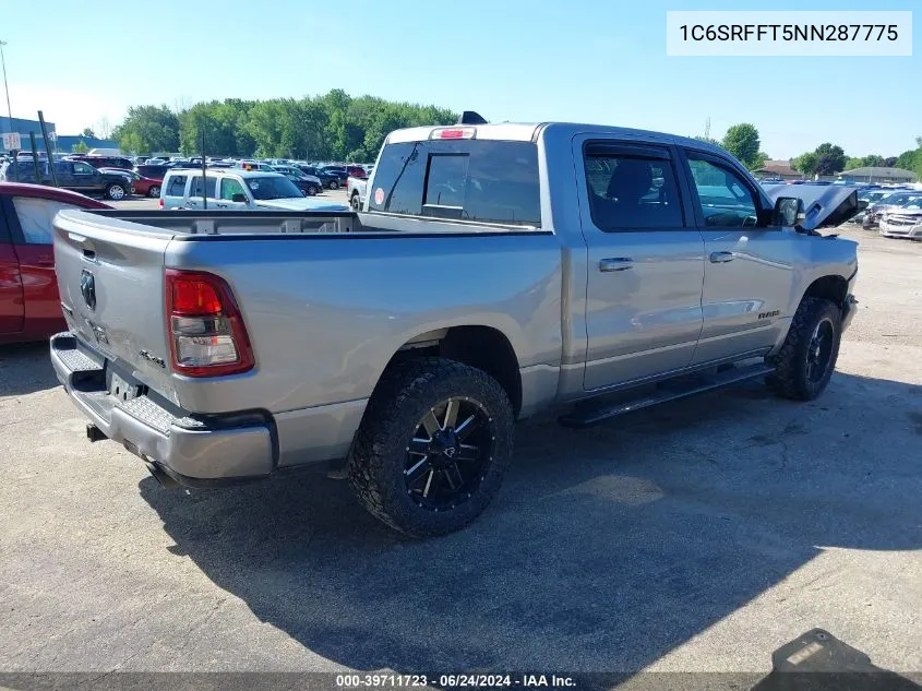 1C6SRFFT5NN287775 2022 Ram 1500 Big Horn 4X4 5'7 Box