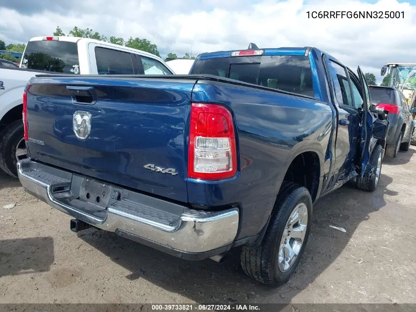 2022 Ram 1500 Big Horn 4X4 5'7 Box VIN: 1C6RRFFG6NN325001 Lot: 39733821