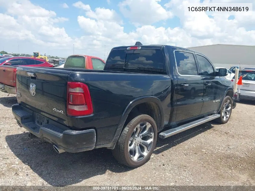 2022 Ram 1500 Limited Longhorn 4X4 5'7 Box VIN: 1C6SRFKT4NN348619 Lot: 39751701