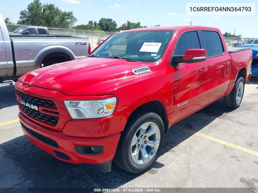 2022 Ram 1500 Lone Star 4X2 5'7 Box VIN: 1C6RREFG4NN364793 Lot: 39801595