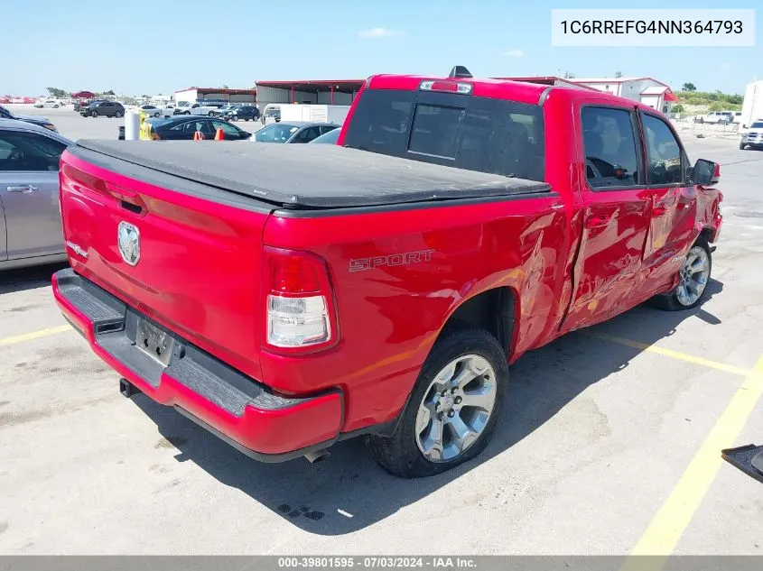 1C6RREFG4NN364793 2022 Ram 1500 Lone Star 4X2 5'7 Box