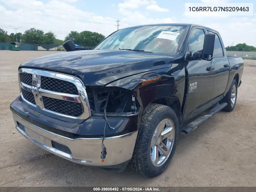 2022 Ram 1500 Classic Slt 4X4 5'7 Box VIN: 1C6RR7LG7NS209463 Lot: 39805492