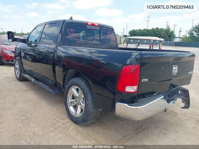 2022 Ram 1500 Classic Slt 4X4 5'7 Box VIN: 1C6RR7LG7NS209463 Lot: 39805492