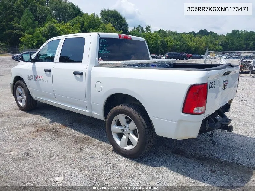 2022 Ram 1500 Classic VIN: 3C6RR7KGXNG173471 Lot: 39829247