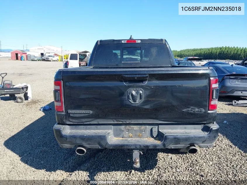 2022 Ram 1500 Laramie 4X4 5'7 Box VIN: 1C6SRFJM2NN235018 Lot: 39841684