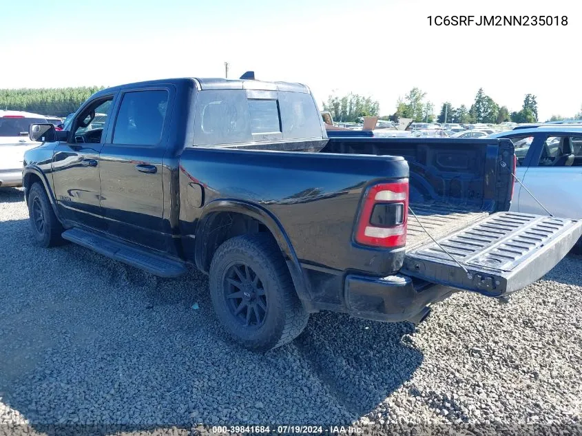 2022 Ram 1500 Laramie 4X4 5'7 Box VIN: 1C6SRFJM2NN235018 Lot: 39841684