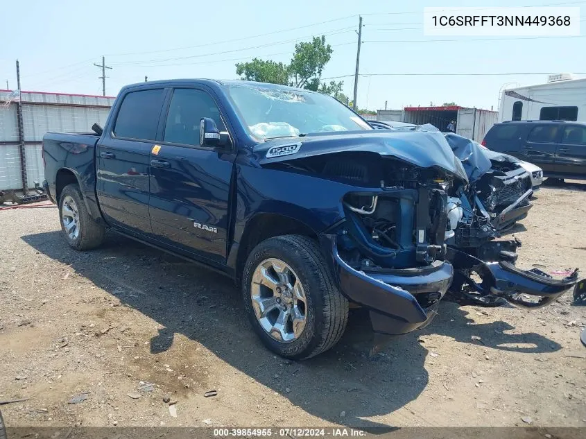 2022 Ram 1500 Big Horn 4X4 5'7 Box VIN: 1C6SRFFT3NN449368 Lot: 39854955