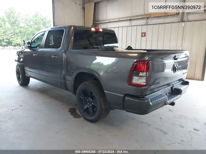 2022 Ram 1500 Big Horn 4X4 5'7 Box VIN: 1C6RRFFG5NN390972 Lot: 39908288