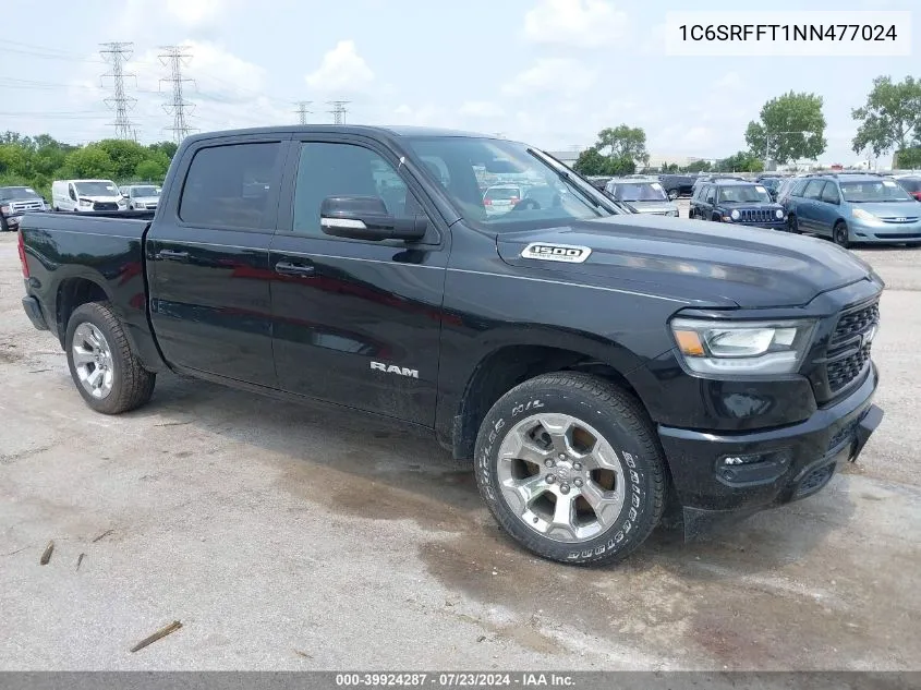 2022 Ram 1500 Big Horn 4X4 5'7 Box VIN: 1C6SRFFT1NN477024 Lot: 39924287