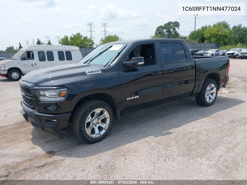 2022 Ram 1500 Big Horn 4X4 5'7 Box VIN: 1C6SRFFT1NN477024 Lot: 39924287