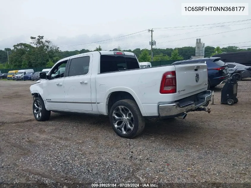 2022 Ram 1500 Limited 4X4 5'7 Box VIN: 1C6SRFHT0NN368177 Lot: 39925184