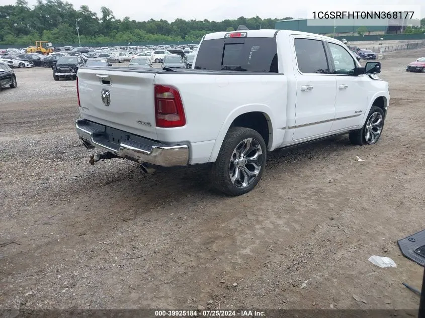 2022 Ram 1500 Limited 4X4 5'7 Box VIN: 1C6SRFHT0NN368177 Lot: 39925184