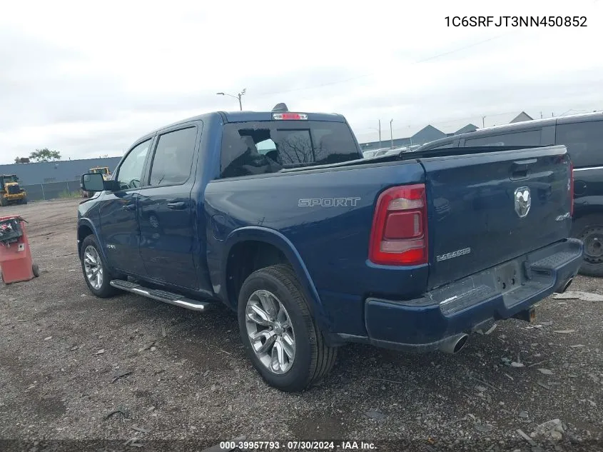 2022 Ram 1500 Laramie 4X4 5'7 Box VIN: 1C6SRFJT3NN450852 Lot: 39957793