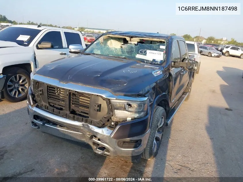 2022 Ram 1500 Laramie 4X2 5'7 Box VIN: 1C6RREJM8NN187498 Lot: 39961722