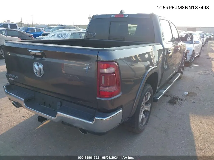 2022 Ram 1500 Laramie 4X2 5'7 Box VIN: 1C6RREJM8NN187498 Lot: 39961722