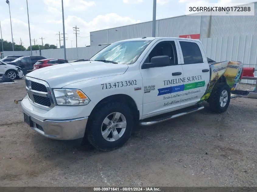 2022 Ram 1500 Classic Tradesman 4X2 5'7 Box VIN: 3C6RR6KT8NG172388 Lot: 39971641