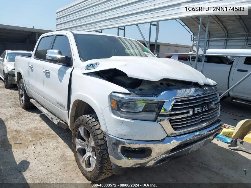 2022 Ram 1500 Laramie 4X4 5'7 Box VIN: 1C6SRFJT2NN174583 Lot: 40003572