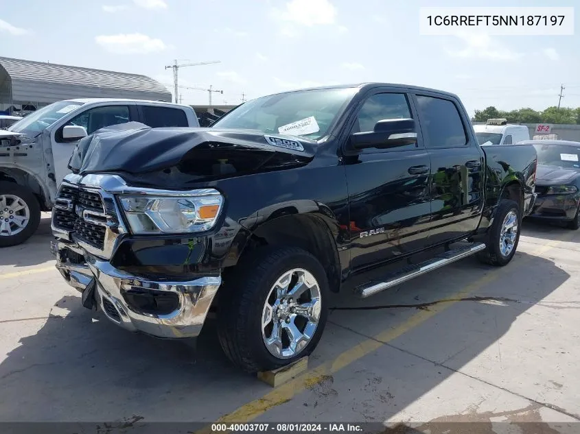 1C6RREFT5NN187197 2022 Ram 1500 Lone Star 4X2 5'7 Box