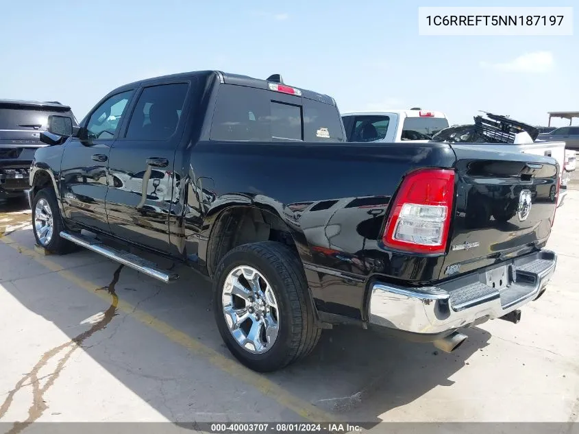 1C6RREFT5NN187197 2022 Ram 1500 Lone Star 4X2 5'7 Box