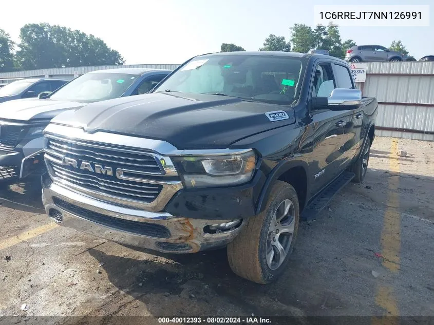 2022 Ram 1500 Laramie 4X2 5'7 Box VIN: 1C6RREJT7NN126991 Lot: 40012393