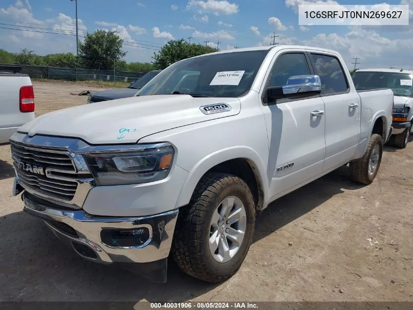 2022 Ram 1500 Laramie 4X4 5'7 Box VIN: 1C6SRFJT0NN269627 Lot: 40031906