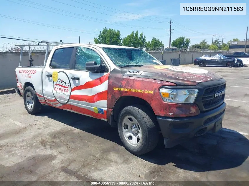 1C6RREGG9NN211583 2022 Ram 1500 Tradesman 4X2 5'7 Box