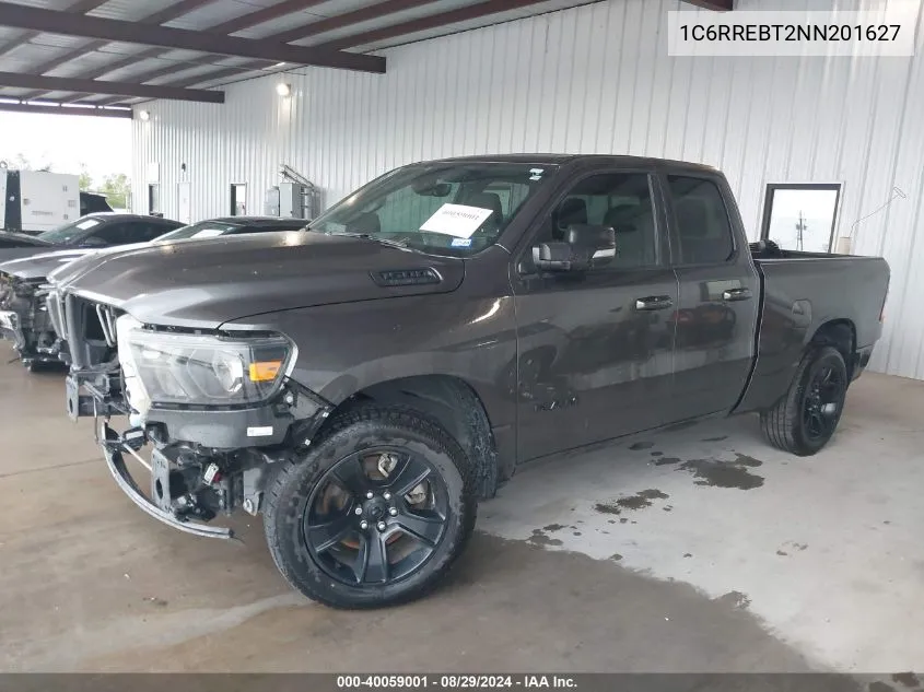 2022 Ram 1500 Lone Star Quad Cab 4X2 6'4 Box VIN: 1C6RREBT2NN201627 Lot: 40059001