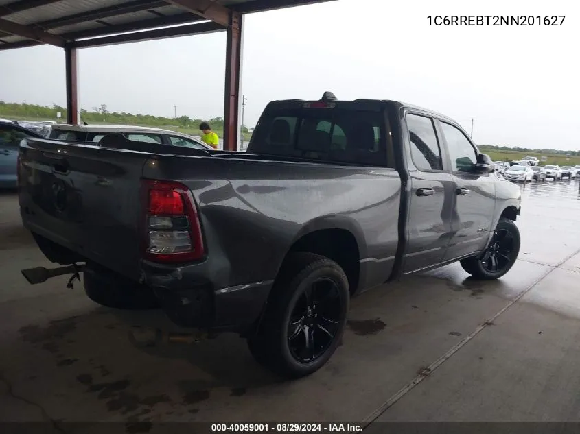 2022 Ram 1500 Lone Star Quad Cab 4X2 6'4 Box VIN: 1C6RREBT2NN201627 Lot: 40059001