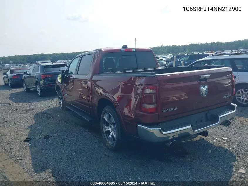 2022 Ram 1500 Laramie 4X4 5'7 Box VIN: 1C6SRFJT4NN212900 Lot: 40064685