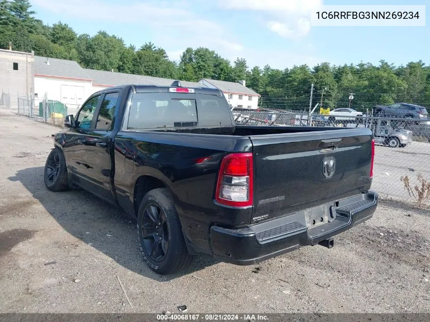 2022 Ram 1500 VIN: 1C6RRFBG3NN269234 Lot: 40068167