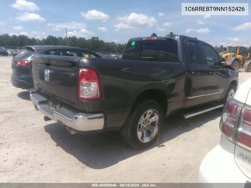 2022 Ram 1500 Big Horn Quad Cab 4X2 6'4 Box VIN: 1C6RREBT9NN152426 Lot: 40099548