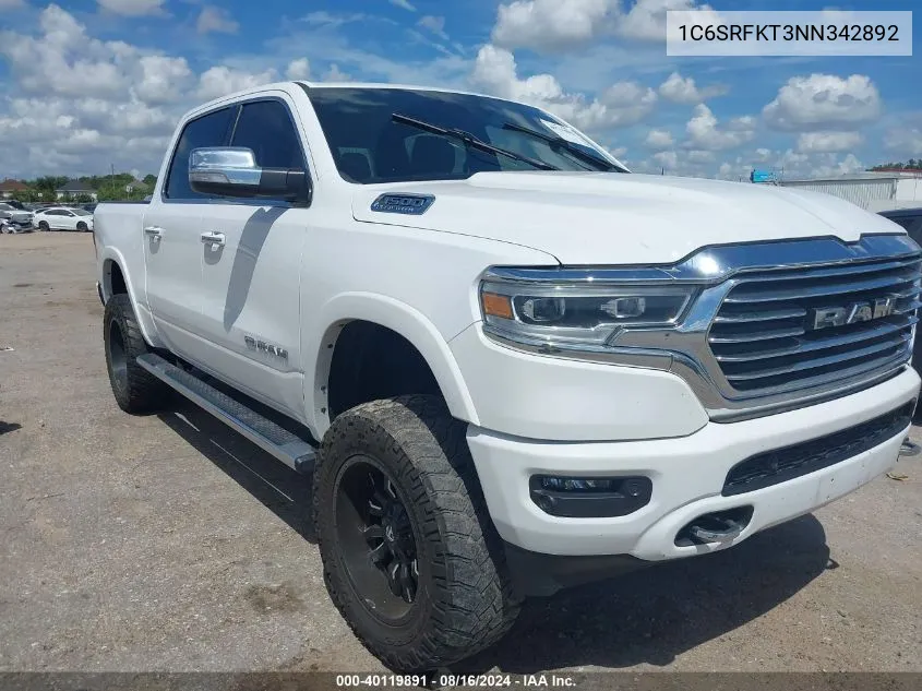 2022 Ram 1500 Limited Longhorn 4X4 5'7 Box VIN: 1C6SRFKT3NN342892 Lot: 40119891