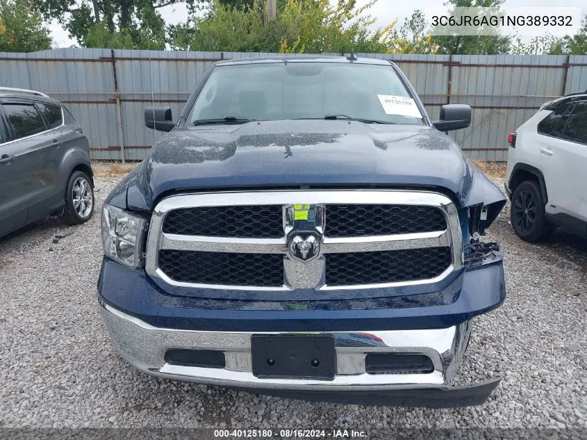 2022 Ram 1500 Classic Tradesman Regular Cab 4X2 6'4 Box VIN: 3C6JR6AG1NG389332 Lot: 40125180