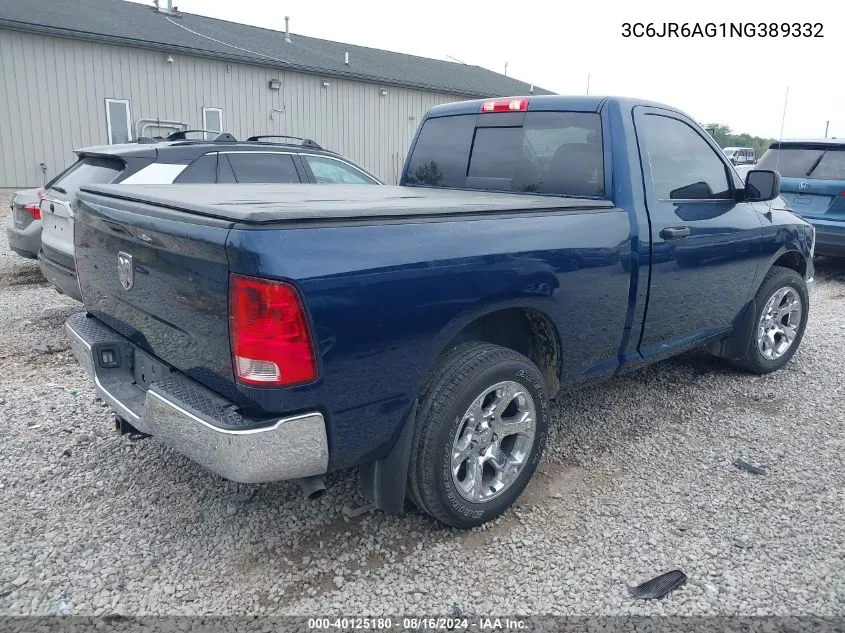 2022 Ram 1500 Classic Tradesman Regular Cab 4X2 6'4 Box VIN: 3C6JR6AG1NG389332 Lot: 40125180