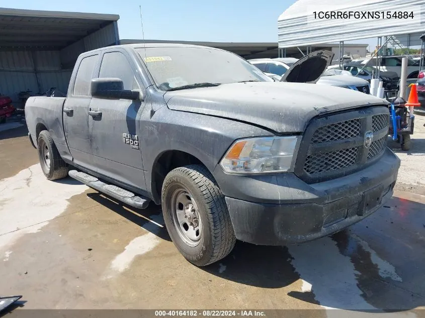 2022 Ram 1500 Classic Tradesman Quad Cab 4X2 6'4 Box VIN: 1C6RR6FGXNS154884 Lot: 40164182