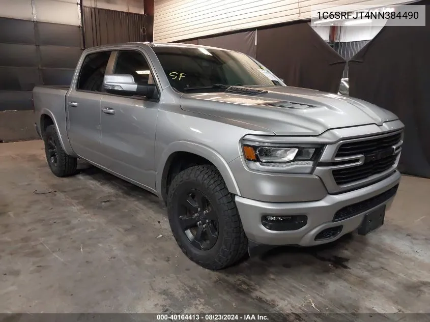 2022 Ram 1500 Laramie 4X4 5'7 Box VIN: 1C6SRFJT4NN384490 Lot: 40164413